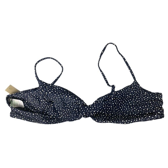 New! J.Crew Bikini Top Women's Plus Size 3X Strappy Twist in Dot Navy BH536 - Picture 8 of 9